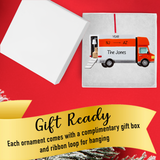 Personalized Moving Van Christmas Ornament