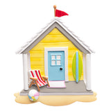 Personalized Beach House Christmas Ornament