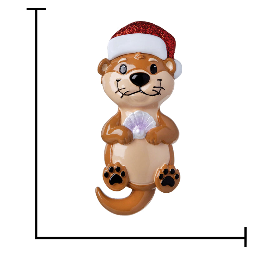 Personalized Otter Christmas Ornament