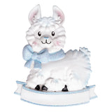 Personalized Baby's First Christmas Baby Sheep Ornament for Baby Boy