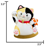 Personalized Lucky Cat Christmas Ornament / Maneki-neko