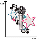 Personalized Singer Christmas Ornament / Microphone