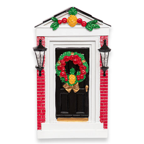 Personalized New Home / Colonial Door Christmas Ornament