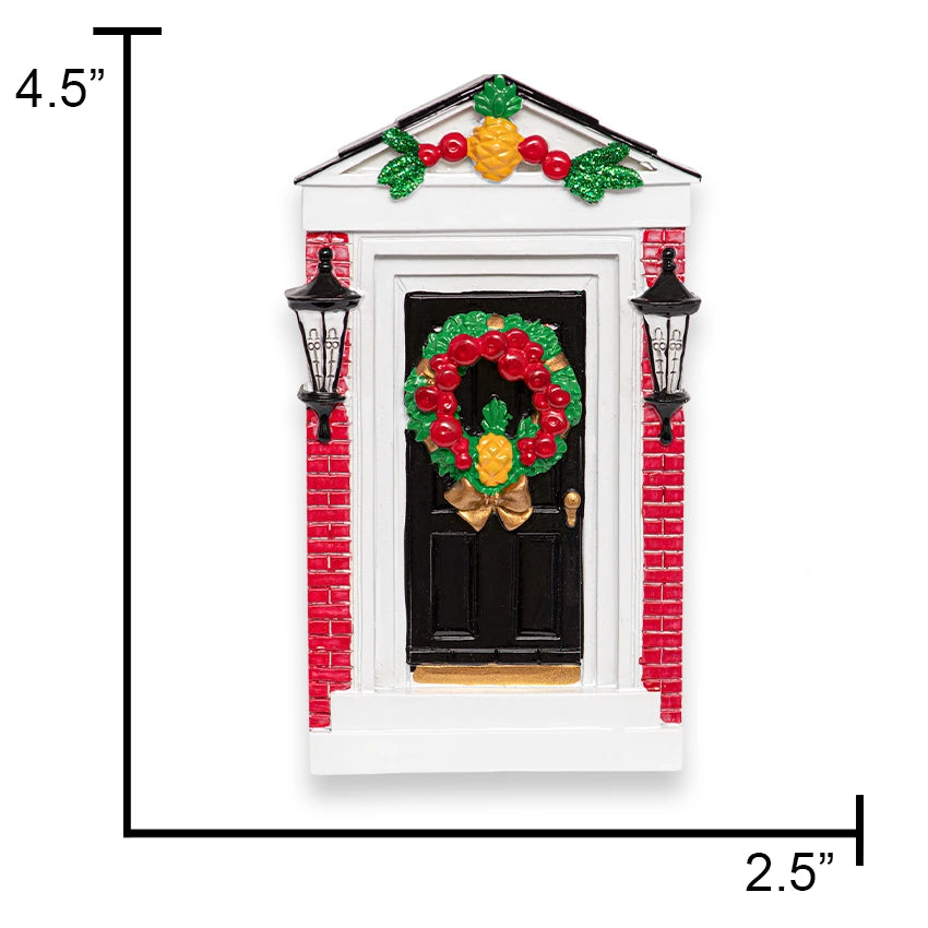 Personalized New Home / Colonial Door Christmas Ornament