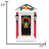 Personalized New Home / Colonial Door Christmas Ornament