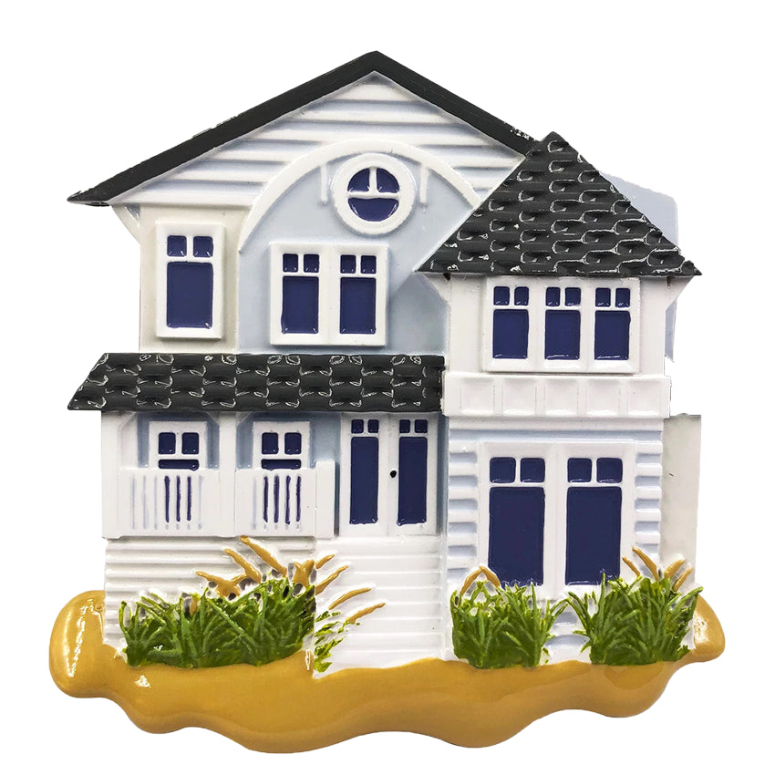 Personalized Beach House Christmas Ornament