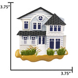 Personalized Beach House Christmas Ornament