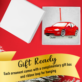 Personalized Car Christmas Ornament - Electric Car