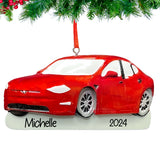 Personalized Electric Car Christmas Ornament - New Car Owner Gift