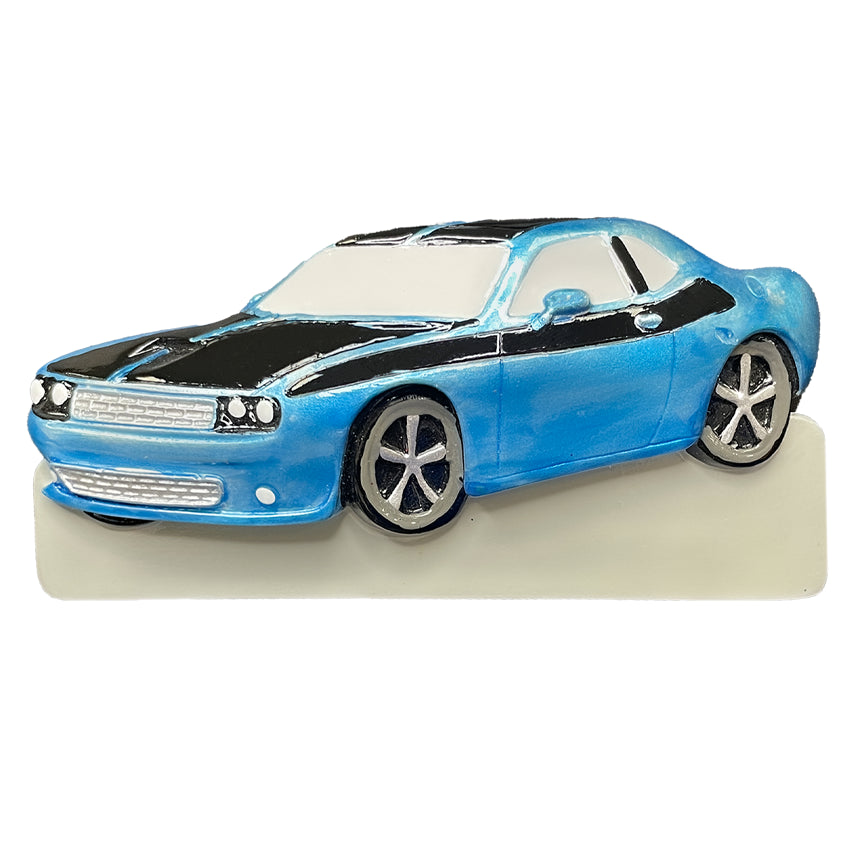 Personalized Muscle Car Christmas Ornament - American Muscle Automobile