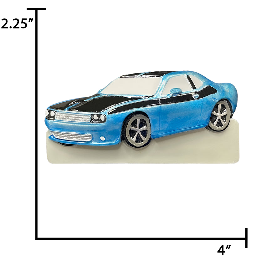 Personalized Muscle Car Christmas Ornament - American Muscle Automobile
