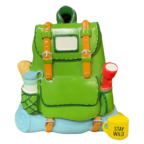 Personalized Hiking Backpack Christmas Ornament - Hiker Camper Gift