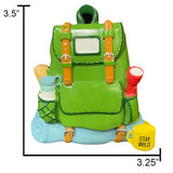 Personalized Hiking Backpack Christmas Ornament - Hiker Camper Gift