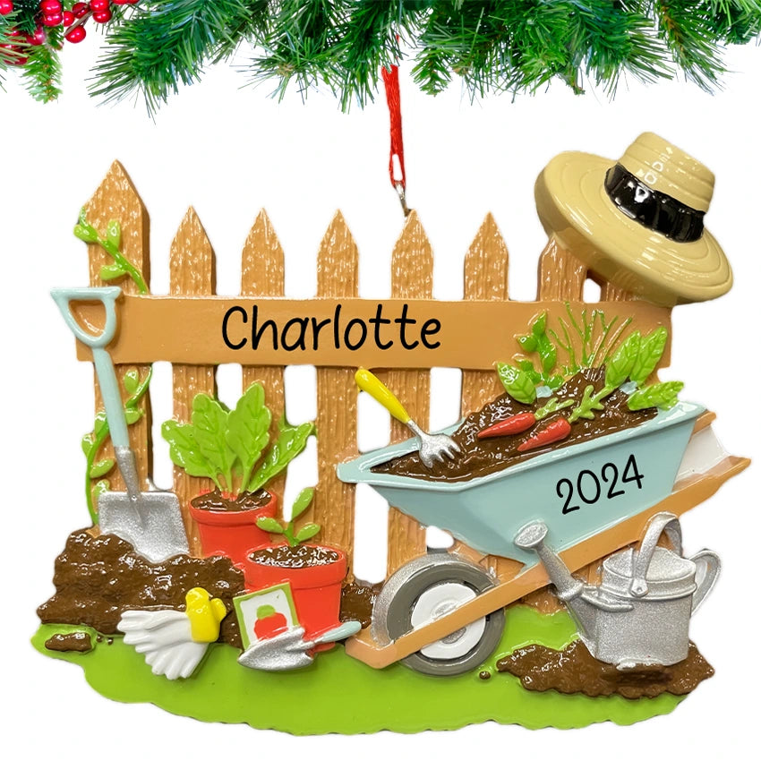 Personalized Gardening Christmas Ornament for Gardeners Plant Lover