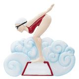 Personalized Swimming Girl Christmas Ornament 2025