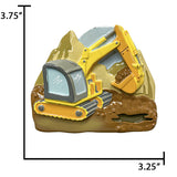 Personalized Excavator Christmas Ornament - Construction Bulldozer Gift