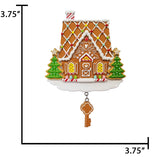 Personalized Gingerbread House with Key Ornament