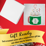Personalized Marshmallow Family of 5 Christmas Ornament