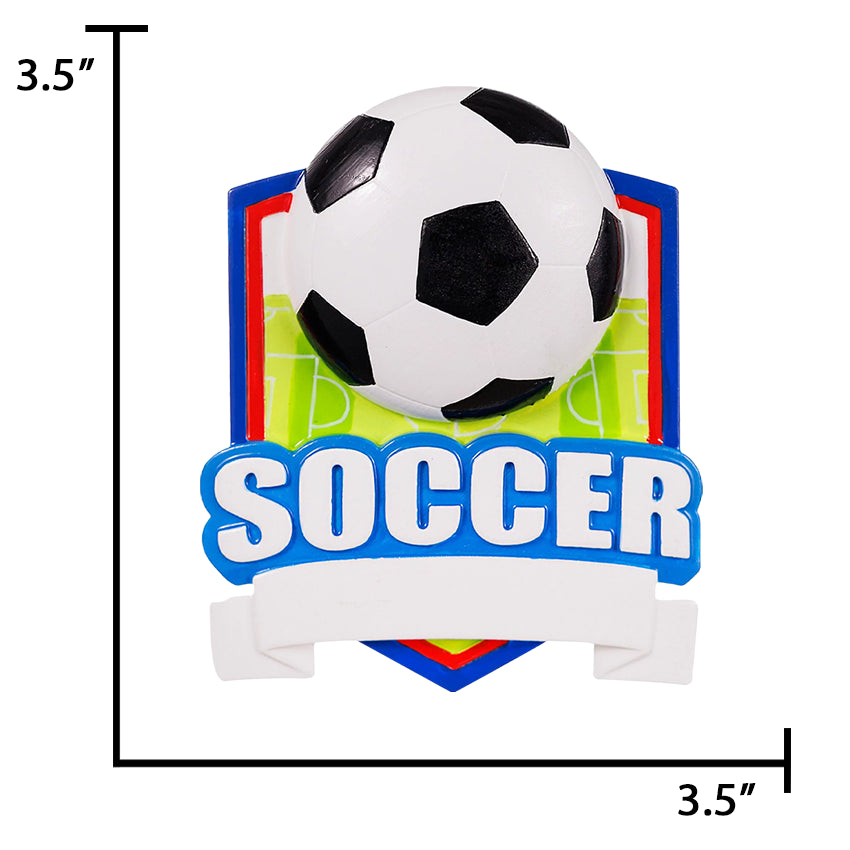 Personalized 3D Soccer Christmas Ornament 2025