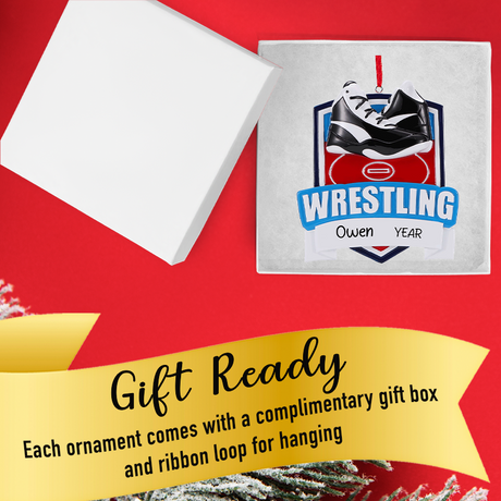 3D Wrestling Christmas Ornament / Personalized 2025