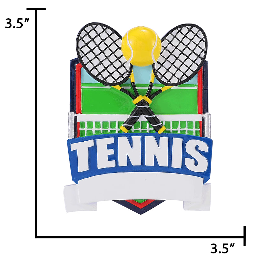 Personalized 3D Tennis Christmas Ornament 2025