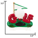 Personalized Golf Field Christmas Ornament