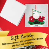 Personalized Golf Field Christmas Ornament