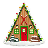 Personalized Ski Lodge Ornament / Skii Christmas Deceration