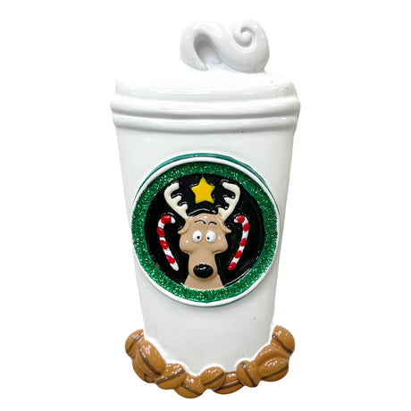 Personalized Coffee Cup Christmas Ornament