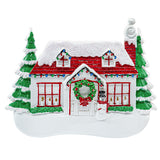 Personalized Snowy New House Christmas Ornament White/Winter