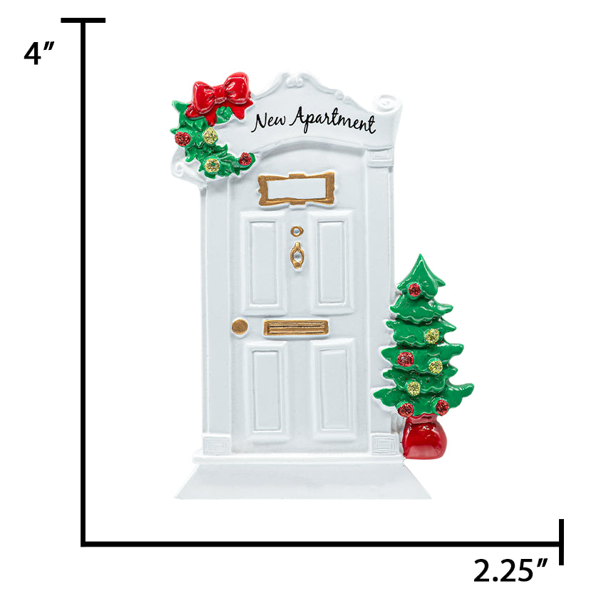 Personalized New Apartment Christmas Ornament