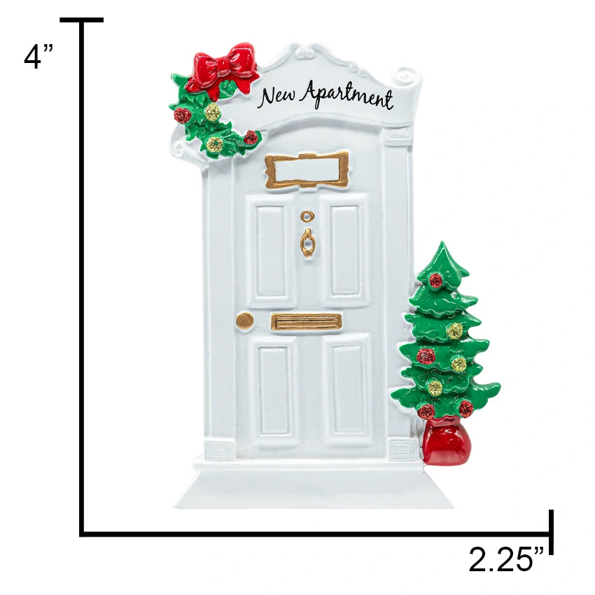 Personalized New Apartment Christmas Ornament