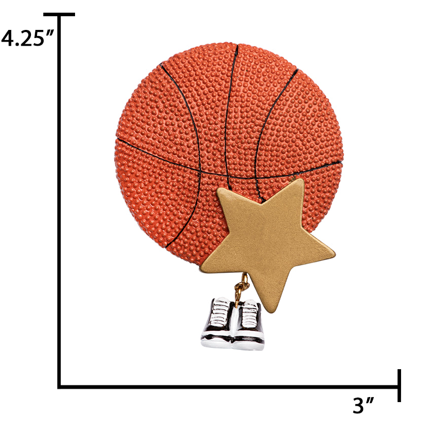 Personalized Basketball Ball Christmas Ornament - 2025