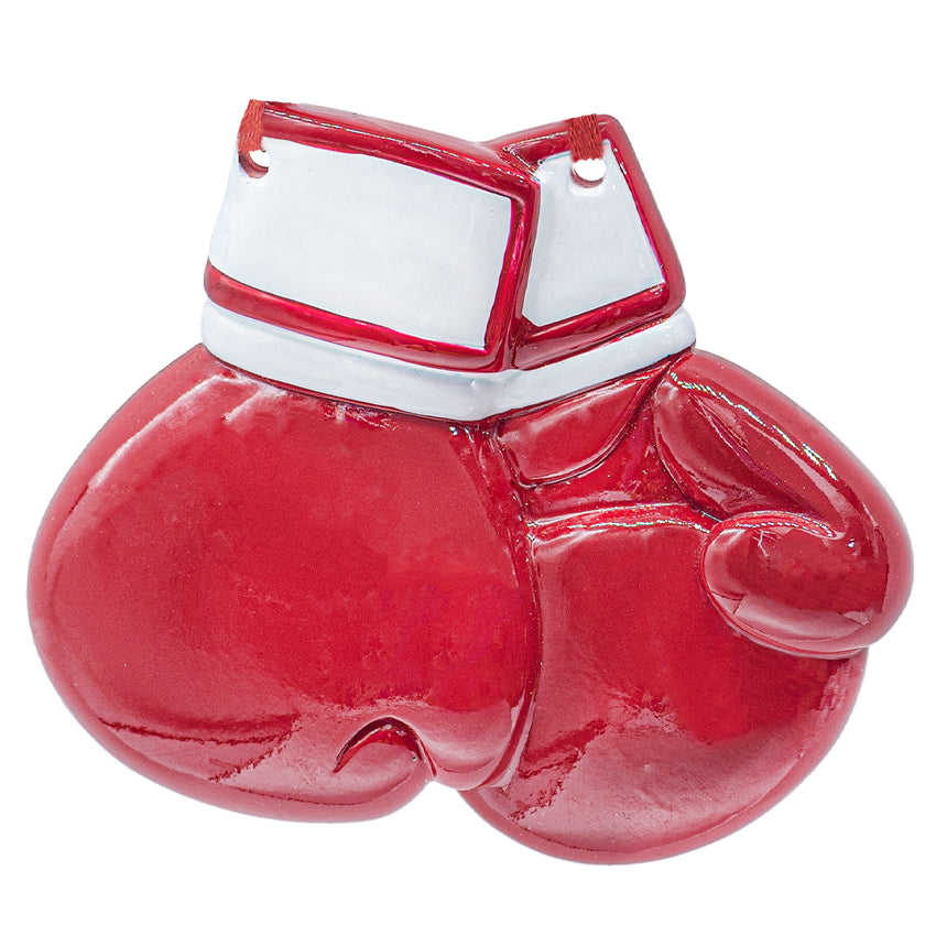 Personalized Boxing Gloves Christmas Ornament / Red 2025