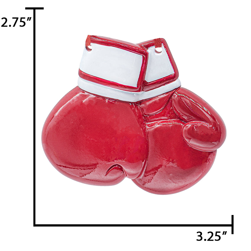 Personalized Boxing Gloves Christmas Ornament / Red 2025