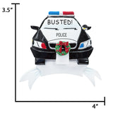 Personalized Police Car Christmas Ornament