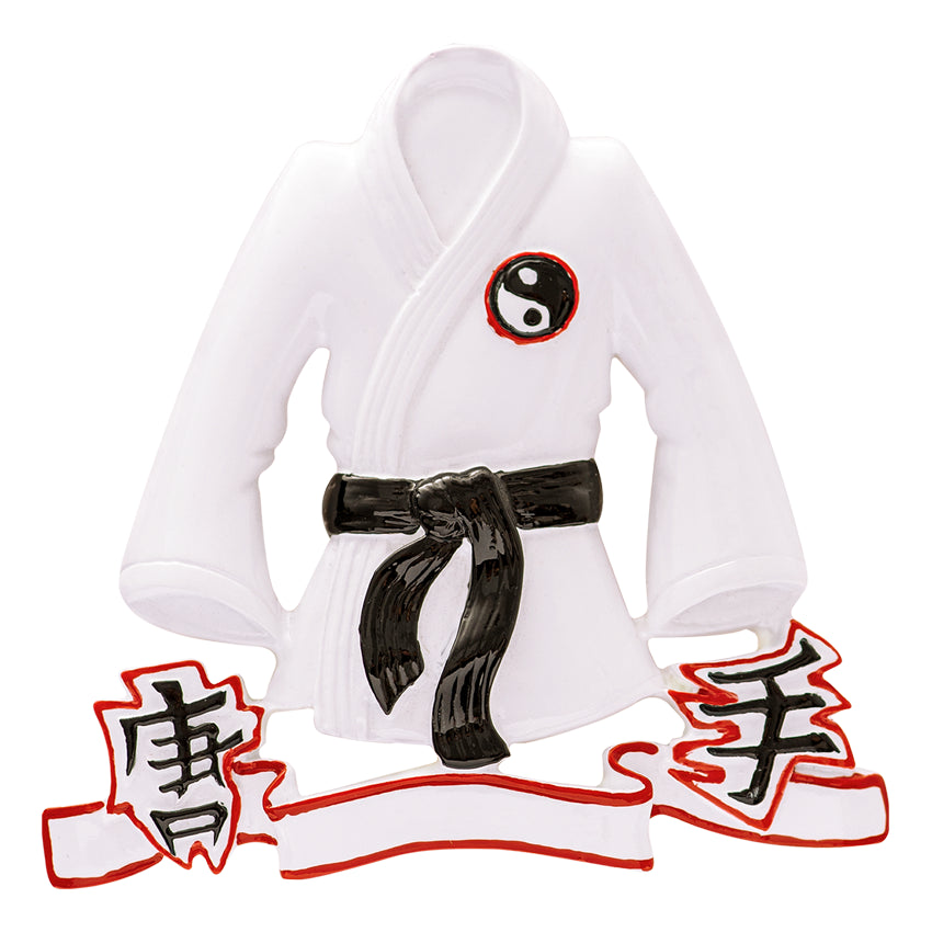 Personalized Karate Jacket Christmas Ornament 2025