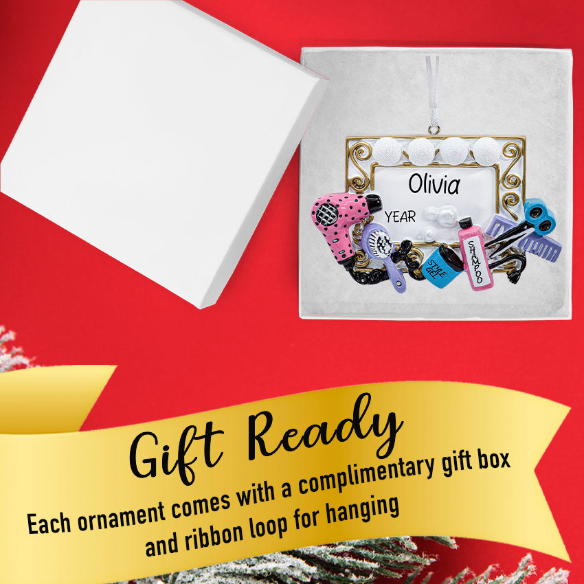 Personalized Hair Stylist Christmas Ornament