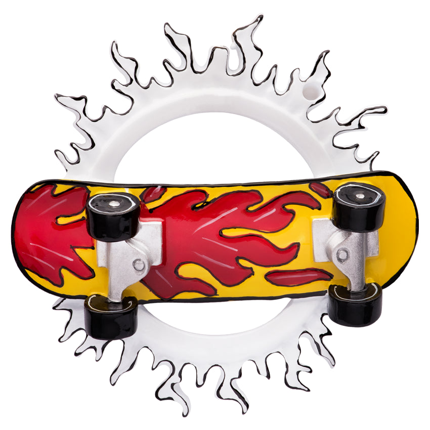 Personalized Skateboard Christmas Ornament for Skateboarder