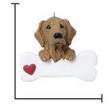 Personalized Golden Retriever Christmas Dog Ornament