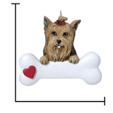 Personalized Yorkie Christmas Dog Ornament