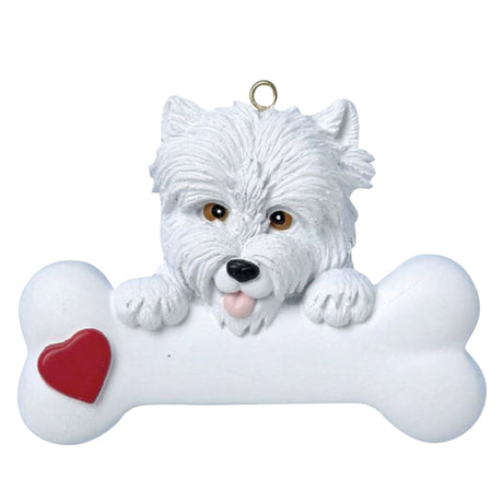 Personalized Westie Dog Christmas Ornament