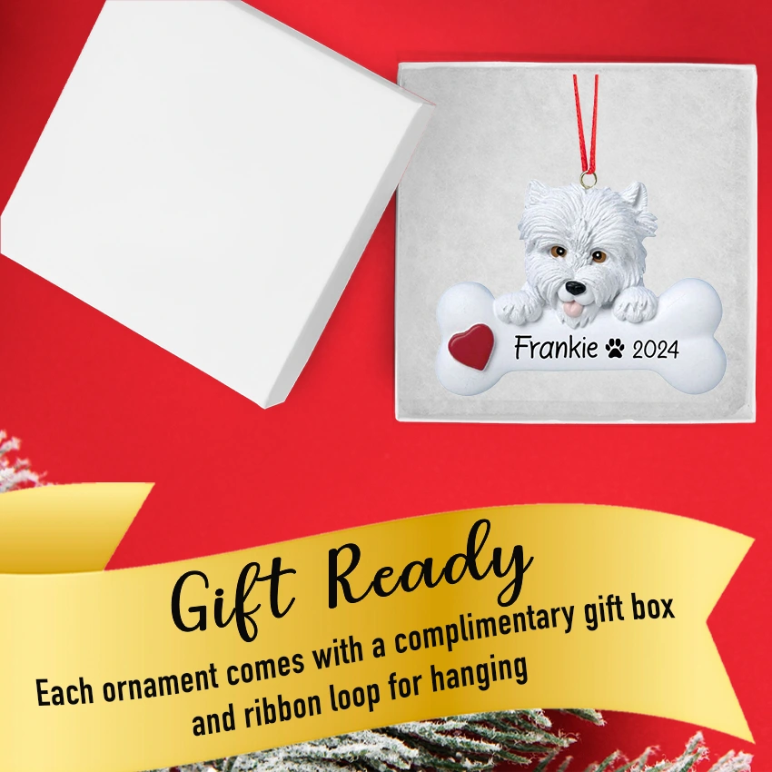 Personalized Westie Christmas Ornament
