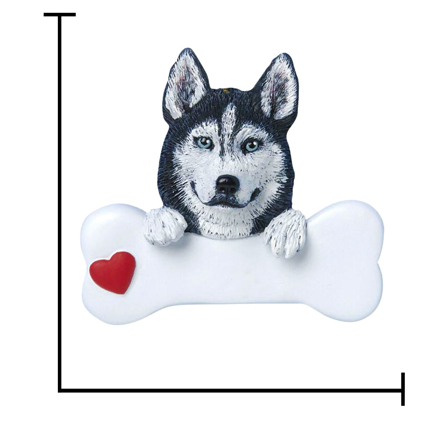 Personalized Siberian Husky Christmas Ornament