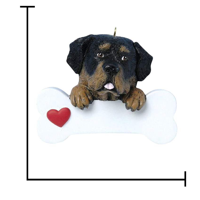 Personalized Rottweiler Christmas Ornament