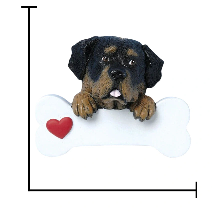 Personalized Rottweiler Christmas Ornament