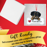 Personalized Rottweiler Christmas Ornament