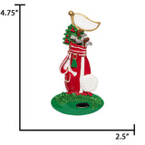 Personalized Golfer Christmas Ornament | Stand Bag Ornament
