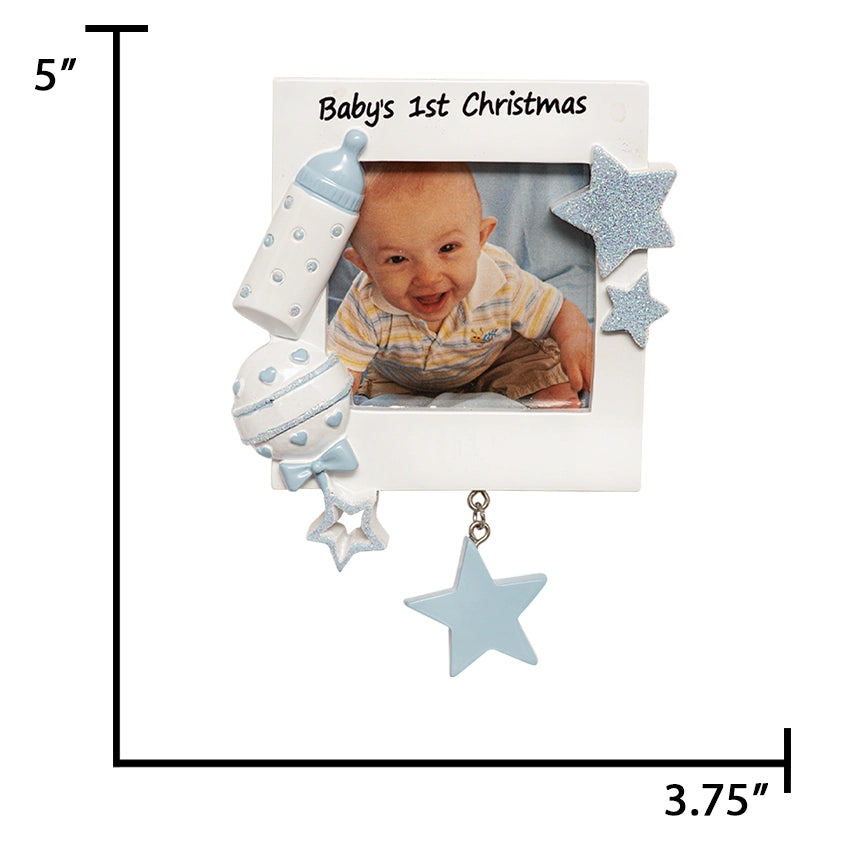 Custom Baby's 1st Christmas Ornament Boy