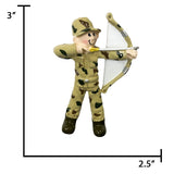 Personalized Archery Christmas Ornament - Male Archer 2025